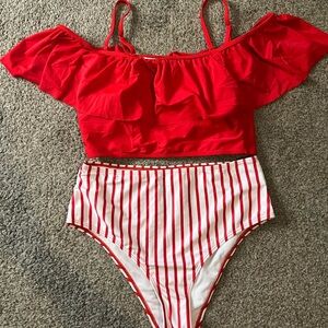 Red bikini size large